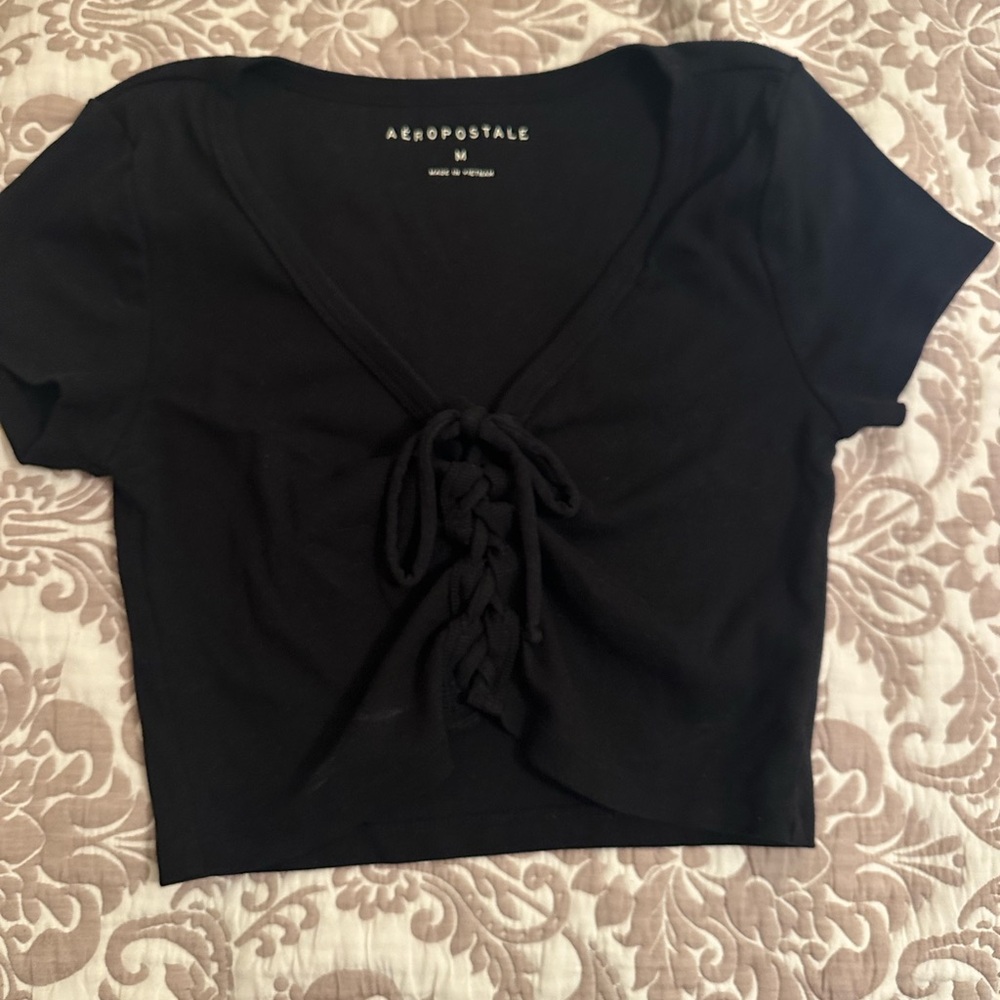 Black crop top